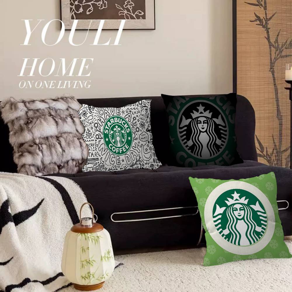 Home Textiles Logo - Крутая наволочка с логотипом S-Starbucks, декоративная