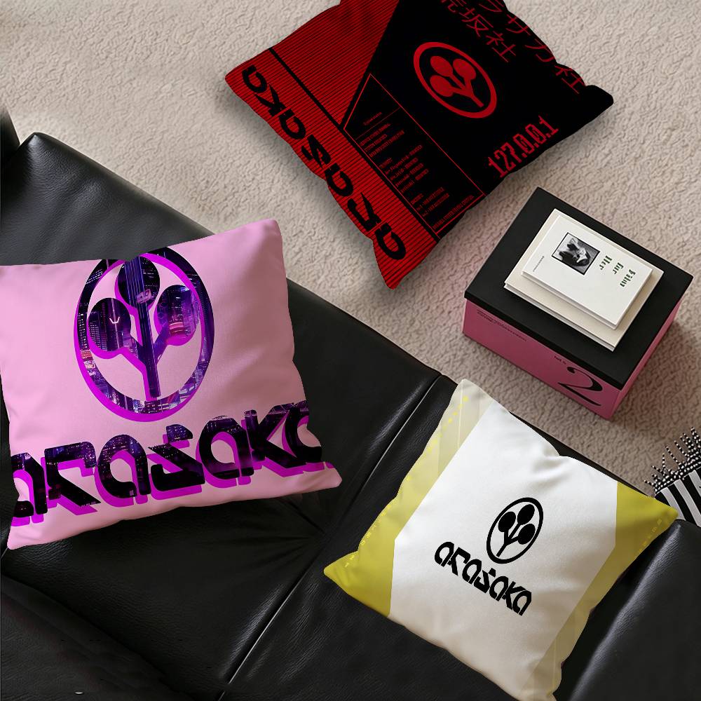Home Textiles Logo - Подушка с логотипом Arasaka Corporation, аниме-подушка,