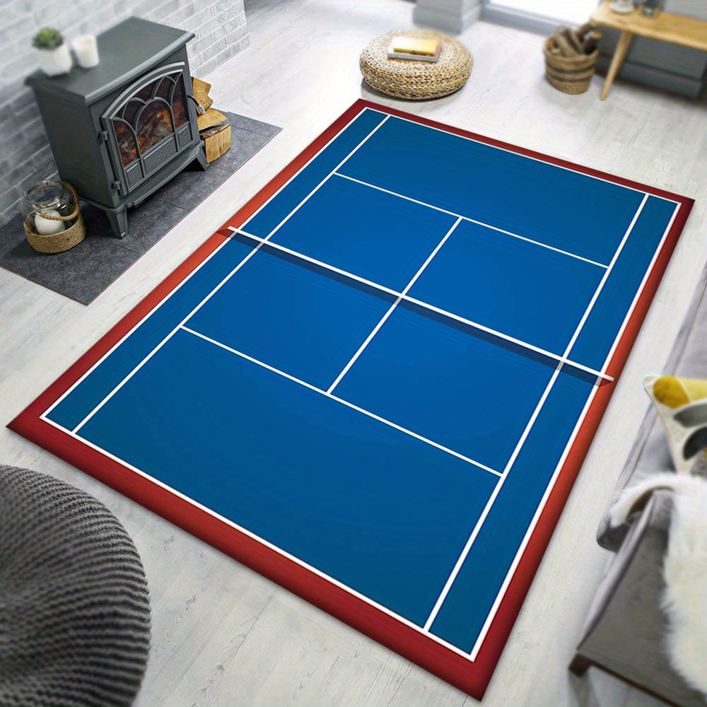 Home Textiles Design - Коврик с дизайном теннисного корта, нескользящий,
