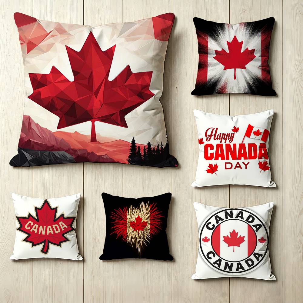 Home Textiles Canada - Квадратная наволочка с двусторонним принтом флага