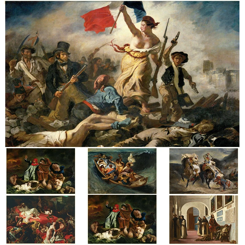 Home Textiles France - Художник Евгений Делакорикс Свобода, ведущий людей,