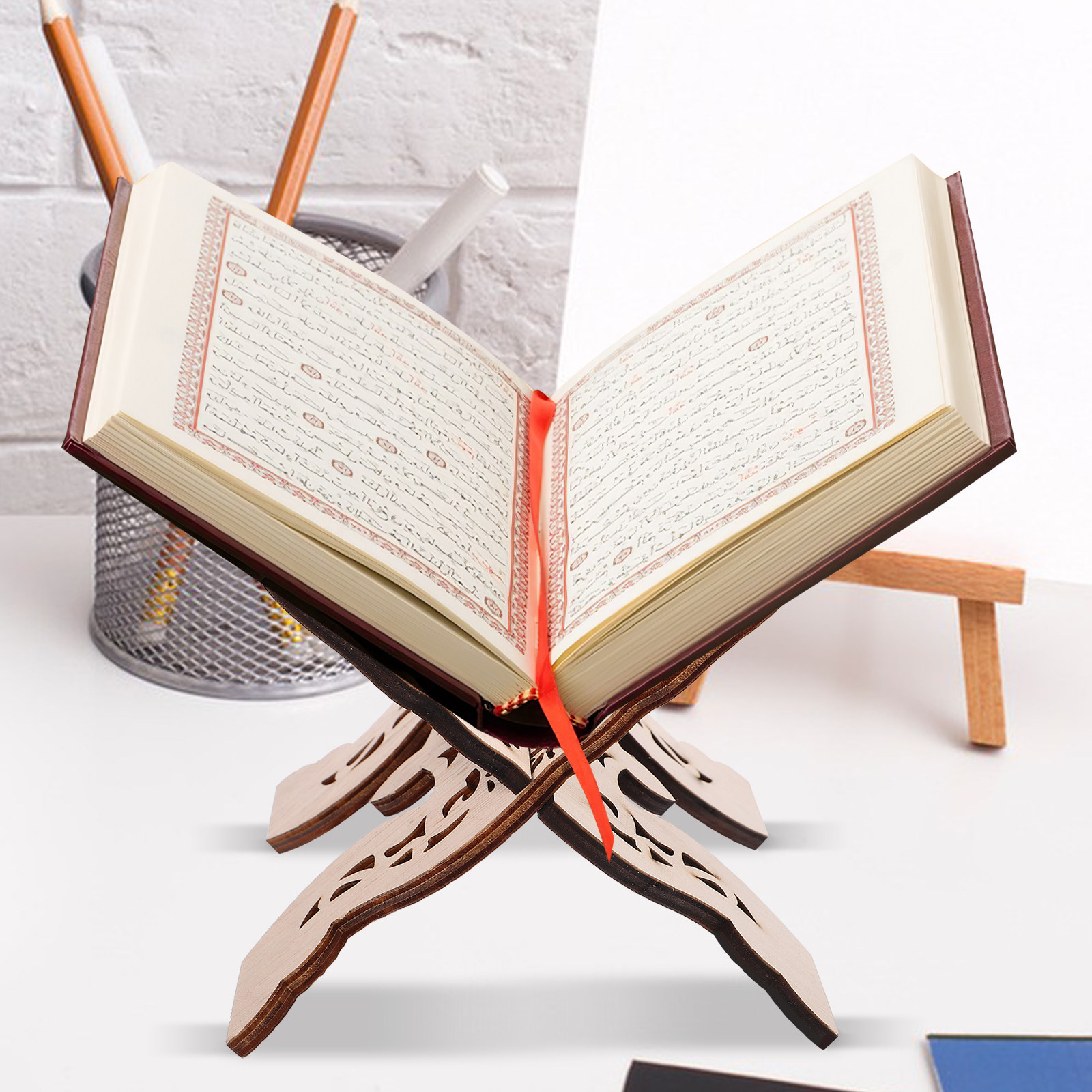 Изысканная деревянная подставк – обзор и цена Home Quran