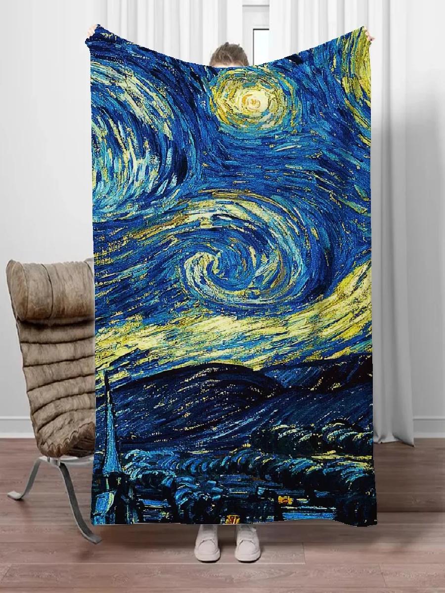 Одеяло в стиле Ван Гога в стил – обзор и цена Home Textiles Throw