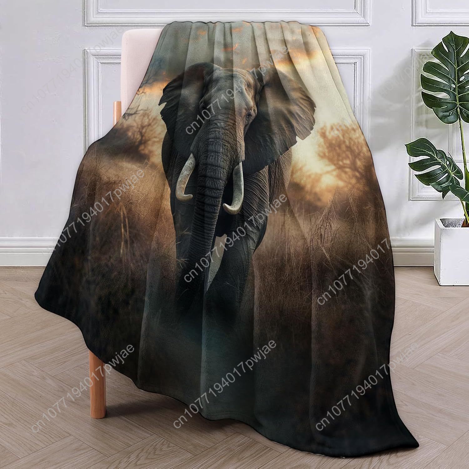 Флисовое одеяло со слоном, реа – обзор и цена Home Textiles Throw
