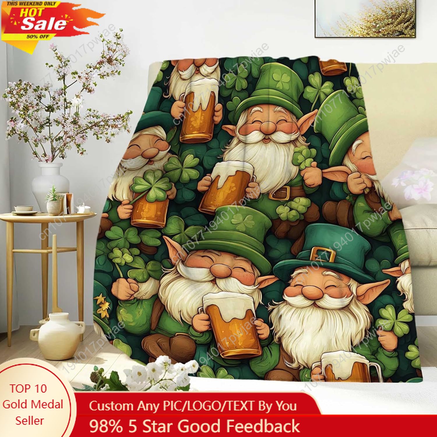 Одеяло в виде гнома на день Св – обзор и цена Home Textiles Usa
